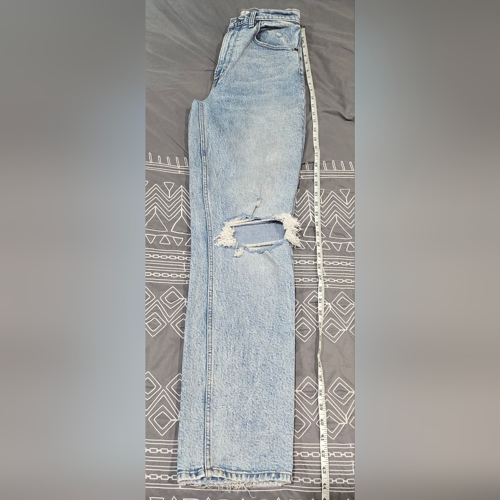 Abercrombie Ultra High Rise 90s Straight Leg Jeans Size 4/27Long - Picture 2 of 7